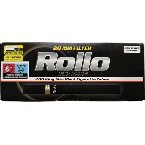 Гильзы Rollo Eclipse черные 20мм купить в интернет-магазине Табачный ...