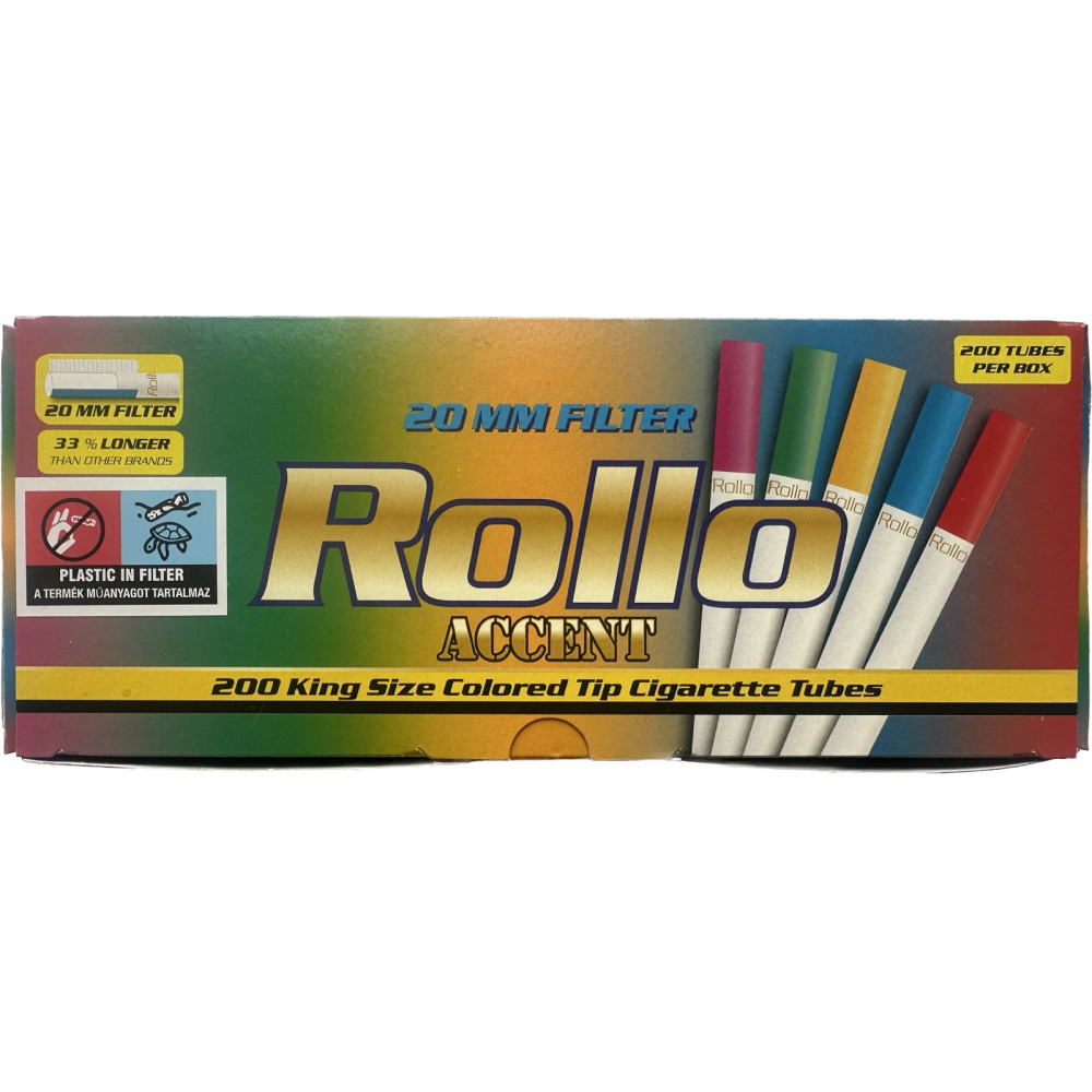Гільзи Rollo ACCENT різнокольорові  20мм